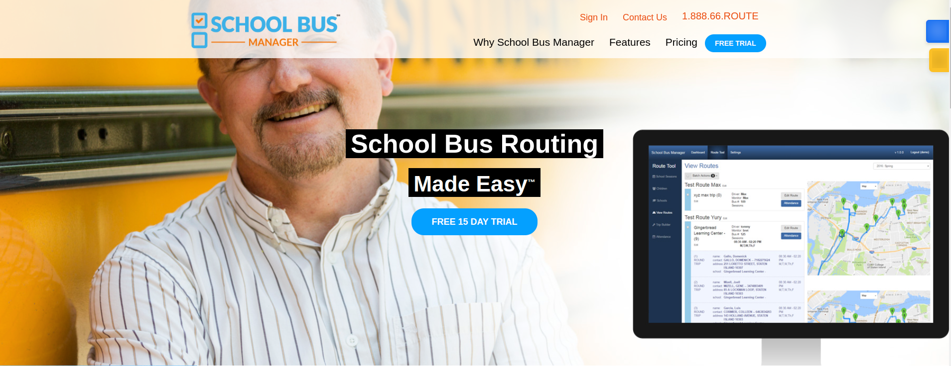 School Bus Manager : A School Bus Tracking Software