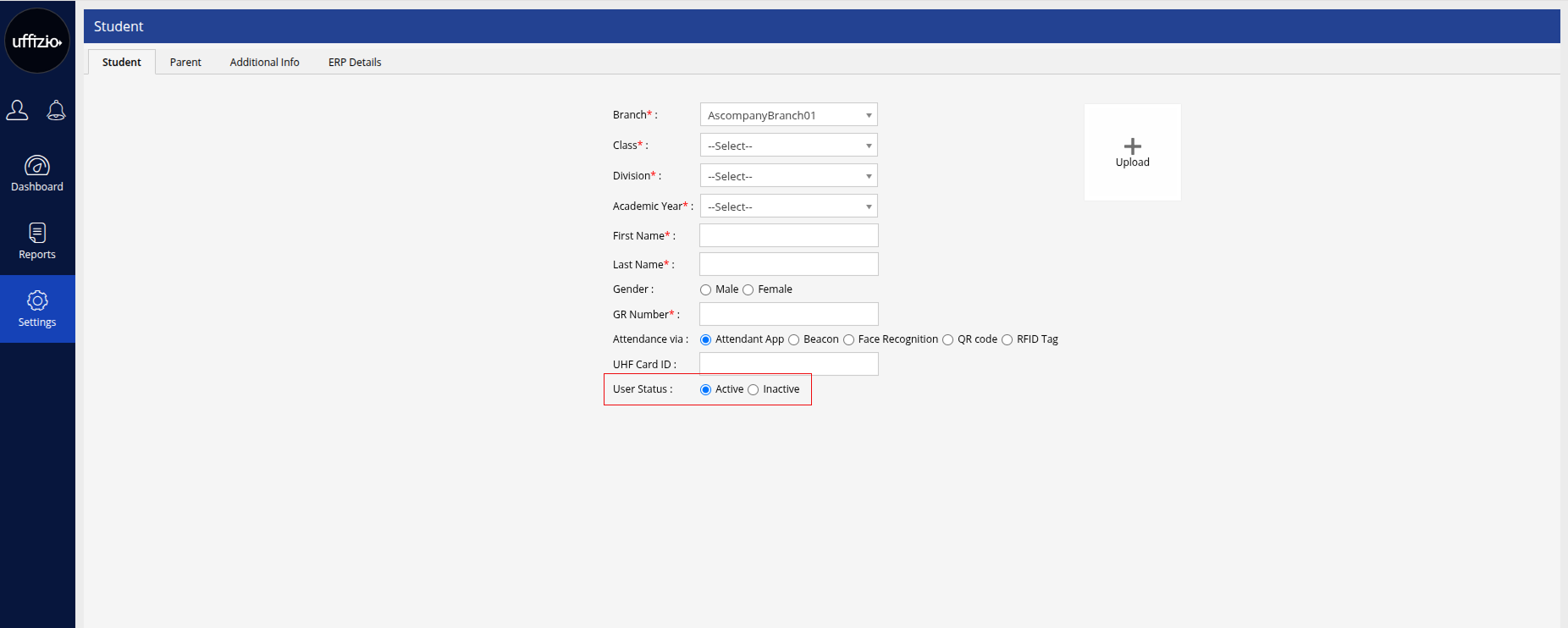 Student Inactive Feature