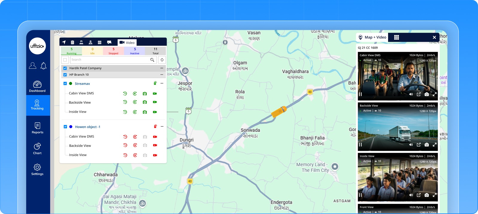 Integrate Video Telematics changes Live Tracking